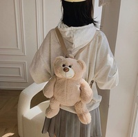 Ours en peluche 3D avec logo brodé personnalisé, sac à dos pour enfants