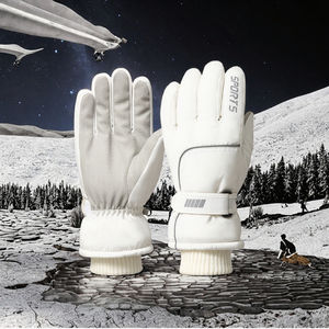 Gants de ski pour femmes en polyester imperméables, coupe-vent, colorés, pour l'hiver, avec fermeture éclair intégrale, pour garder au chaud - Product Image 3