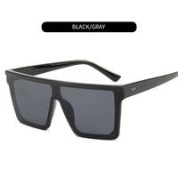 Nouvelles lunettes de soleil unisexes surdimensionnées à monture intégrale et verres plats, style européen tendance, protection UV400, pour le cyclisme en extérieur