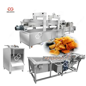 Full Automatic Snack Frozen French Fries Production Line Lays Chips Potato Processing Machinery