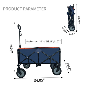 Meilleure vente chariot de jardin utilitaire portable de grande capacité wagon pliant extérieur camping pliable - Product Image 3