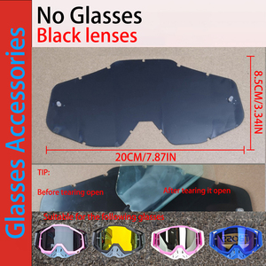 Lentes <span class=keywords><strong>de</strong></span> Repuesto para Gafas <span class=keywords><strong>de</strong></span> <span class=keywords><strong>Ciclismo</strong></span> Antivaho, Lentes Deportivas HD, Ligeras, Reemplazables, para Uso Casual al Aire Libre - Product Image 2
