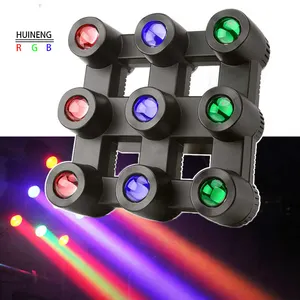 Professionelles Bühnenlicht 9*40 W RGBW 4-in-1 9 Augen bunte Strahlblende DMX-Matrix für Dj Bar Partybeleuchtung