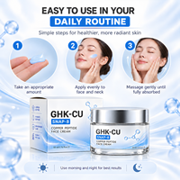 Crème au peptide de cuivre GHK-CU Snap-8 et niacinamide, anti-âge, éclaircissante, réparatrice de barrière cutanée, stimulant de collagène, marque privée, dropshipping