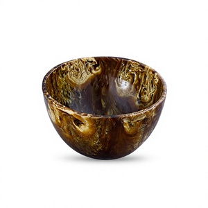 Bol à dessert en résine réutilisable, petite taille, design unique, passe au lave-vaisselle, bols de service de haute qualité pour la décoration de table - Product Image 1