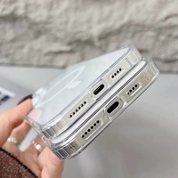 Coque magnétique transparente pour Apple iPhone 17 16 15 14 Pro Max, étui transparent pour iPhone 17 Pro Max avec bouton d'action de la caméra
