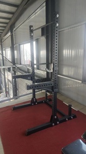 <b>Half</b> Power <b>Rack</b> Squat Stand Home Gym Weight Lifting Training Equipment - Product Image 5