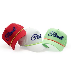 OEM Custom Design Your Own 3d Embroidery Logo 5 Panel Nylon <b>Golf</b> Rope <b>Waterproof</b> Sports Baseball Cap <b>Hat</b> - Product Image 5