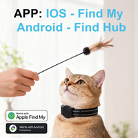 Traceur GPS sans fil étanche IPX6 pour animaux de compagnie avec logo personnalisable, compatible Findmy/Google, dispositif de recherche à distance anti-perte