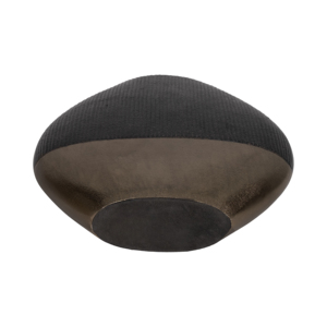 Vaso in ceramica per l'arredamento del soggiorno, vaso decorativo per fiori, per casa, camera da letto, ufficio, espositore rotondo, finitura nera e marrone - Product Image 6