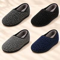 Chaussons d'intérieur neutres en peluche sherpa, ergonomiques, en mousse à mémoire de forme, pour le dropshipping et l'approvisionnement de marques de boutiques