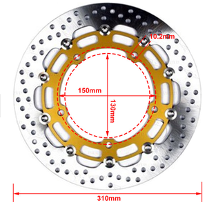 De frente flotando 310mm disco de freno de la motocicleta para <span class=keywords><strong>Kawasaki</strong></span> <span class=keywords><strong>EX</strong></span> <span class=keywords><strong>400</strong></span> <span class=keywords><strong>ninja</strong></span> <span class=keywords><strong>400</strong></span> - Product Image 2