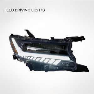 Ensemble de feux arrière LED à défilement séquentiel pour <span class=keywords><strong>Toyota</strong></span> <span class=keywords><strong>Prado</strong></span> 2018-<span class=keywords><strong>2022</strong></span>, avec feux de jour modifiés (DRL) et feux avant à fonction de feux de circulation - Product Image 2