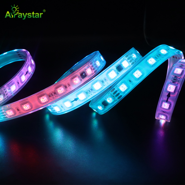 Factory Price 5050 RGBW Addressable LED Strip Light 60LED DC24V Waterproof Magic Color Digital Pixel Strip for DMX512 Lighting