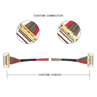 Câble coaxial micro IPPEX 20633-220T-01S, assemblage 20 broches LVDS EDP, pas de 0,4 mm, isolé PVC, âme en cuivre, ISO9001, pour ordinateur