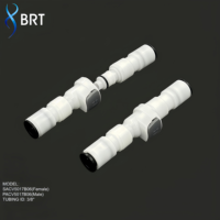 Raccords de tuyauterie BRT 3/8 à raccord rapide mâle-femelle en plastique pour la réfrigération cyclique