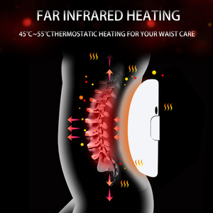 Hezheng Abnehmen des unteren Rückens tütze Taillen <span class=keywords><strong>massage</strong></span> gürtel Factory Vibration Shiatsu Heat Body Fat Burning - Product Image 6