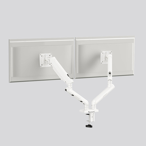 2 cánh tay màn hình trắng 13-34 inch Bàn máy tính kép gắn kết sản phẩm mới hỗ trợ màn hình kép - Product Image 6