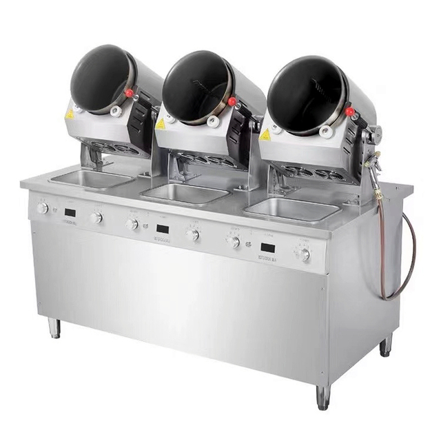 Commercial Smart Robot Cooker Robotic Cooking Chef Electric Egg Fried Rice Food Cooking Machine