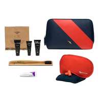 Trousse d'agrément OEM de première classe Ensemble d'équipements pour les compagnies aériennes Trousse d'avion personnalisée Sac pochette
