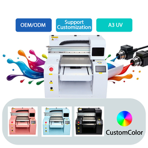 A3+ Mini UV-schermdrukker met I3200/DX7 printkop, eco-solvent inkt, 2 koppen, draagbare vlakbed UV-<span class=keywords><strong>printer</strong></span> voor telefoonhoesjes - Product Image 2