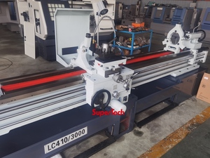 Máquina de torno manual <span class=keywords><strong>Supertech</strong></span> LC410/1000, giro de 1000mm, torno de metal de banco para torneado/revestimiento/roscado - Product Image 3