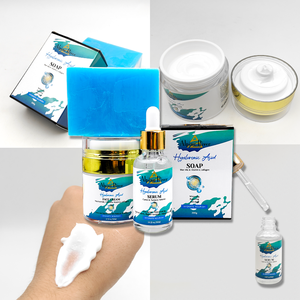 2024 Melhor Beleza Cuidados Com A Pele Gift Set 3pcs Ácido Hialurônico Pele Hidratante Rosto Creme Esfoliante Rosto Sabão Cuidados Com A Pele Set - Product Image 6
