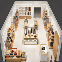 Étagère et armoire de présentation pour magasin de vêtements sur mesure, directement de l'usine, service OEM ODM tout-en-un