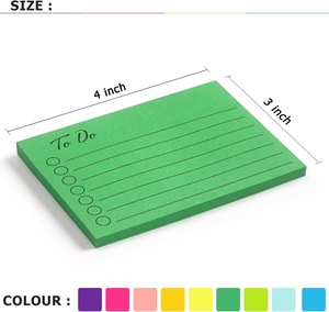 Bloc de notas de diseño personalizado para oficina, hogar, escuela, lista de tareas, notas adhesivas de color fluorescente - Product Image 4