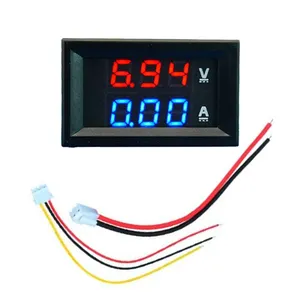 High Quality Digital DC 100V 10A Voltmeter and Ammeter Blue + Red LED Amp Dual Digital Volt Meter Gauge