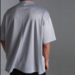 100 poliéster ojo de pájaro malla de punto transpirable Camiseta deportiva al por mayor - Product Image 5