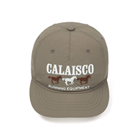 Casquette de course personnalisée en nylon avec logo, légère, non structurée, 5 panneaux, à visière courte, broderie personnalisée
