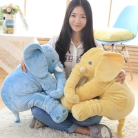 Peluche d'éléphant mignonne et réaliste, coussin doux et câlin, compagnon de sommeil, animaux en peluche, vente en gros disponible