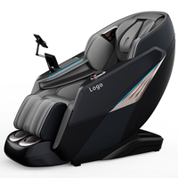 Fauteuil de massage de luxe pliable à gravité zéro 4D chauffant, en cuir ABS+PU, avec Bluetooth, vente en gros d'usine, haute qualité