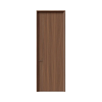 Portes intérieures en bois et aluminium composite avec finition de surface discrète pour maisons