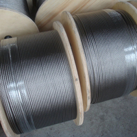 Günstiger Preis 7x19 6mm 8mm 10mm 12mm Marine Edelstahl 304 316 Drahtseil für Bau und Außengeländer