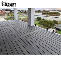 Plancher de terrasse extérieur en bois composite plastique WPC Planche de terrasse en bois dur massif