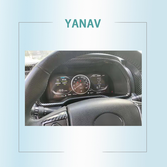 Android 12.3 Inch Touch Screen Car Instrument Dashboard Display Speedometer Digital Cluster Built-in GPS CarPlay 1 Year for