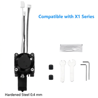 Kit Nozzle Hotend Baja Keras untuk Bambu Lab X1 P1 Triangle 2.0 Rakitan Printhead Modular Printer 3D FDM