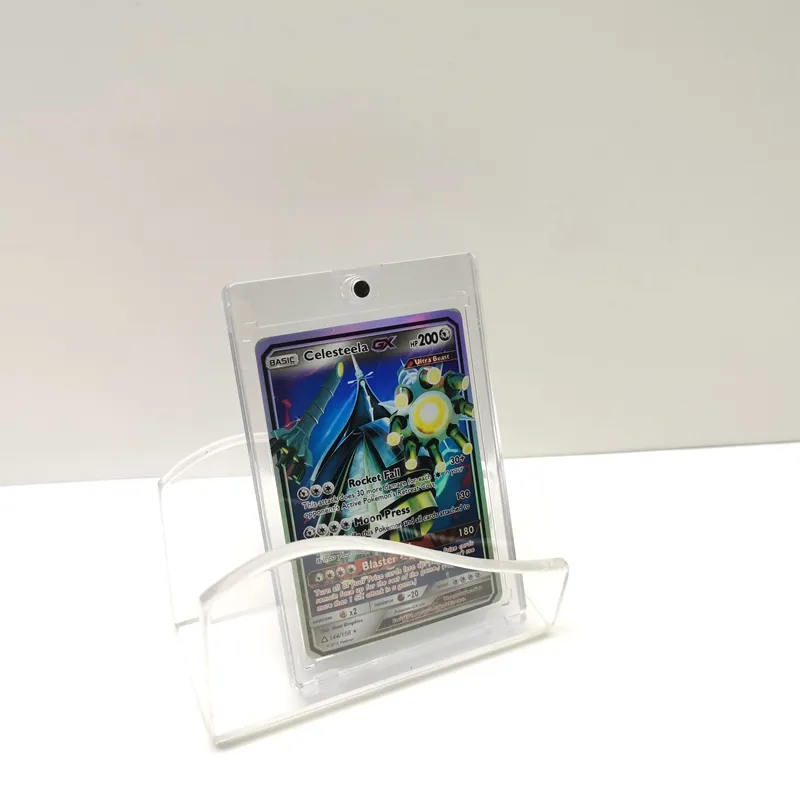 Op Maat Gemaakte Fabriek Groothandel Booster Kaart Vitrine Voor Bescherming Game Card Verzamelbare Stand Acryl Display
