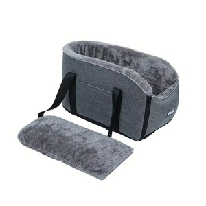 Kursi Mobil untuk Anjing Kecil, Kursi <span class=keywords><strong>Booster</strong></span> Anjing, Kursi Mobil Hewan Peliharaan dengan Bagian yang Dapat Dilepas dan Dicuci, Sempurna untuk Hewan Peliharaan Kecil, Abu-abu - Product Image 5