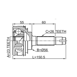 Kits de Junta Homocinética Externa para Eje de Transmisión de Automóviles Toyota, Junta <span class=keywords><strong>CV</strong></span> 43410-10200 - Product Image 3