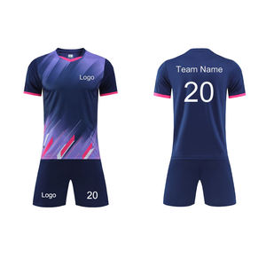Ensemble de maillots de football personnalisés, uniforme de football, vêtements de sport respirants et à séchage rapide pour l'été, avec shorts pour unisexe - Product Image 5