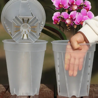 Pot bunga plastik bening murah