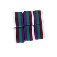 Tarjeta de Mahjong Europea y Americana al por Mayor, Mini Tarjeta de Mano Portátil con Combinación de Colores, Cuatro Capas de PVC, Tarjeta Estrella Morada