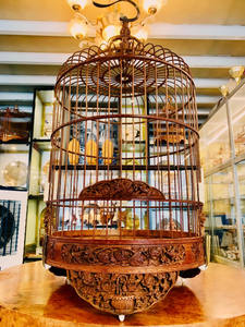 Cage à oiseaux en bambou pour la décoration - Product Image 4