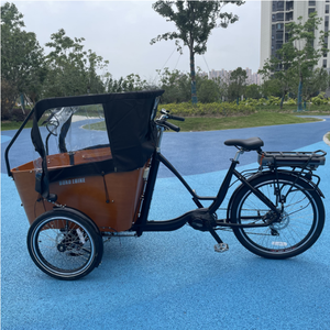 Équilibre balançoire marchandises enfants transporteur <span class=keywords><strong>cargo</strong></span> tricycle longue famille e-<span class=keywords><strong>cargo</strong></span> vélo trois roues <span class=keywords><strong>danois</strong></span> électrique <span class=keywords><strong>cargo</strong></span> tricycle vélo - Product Image 2