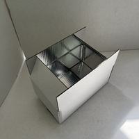 Boîte en carton ondulé enduit de cire pour expédition en chaîne du froid, boîte en carton enduit imperméable pour l'exportation d'aliments surgelés, empilable et robuste
