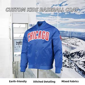 Uniforme de Béisbol Americano Personalizable para Hombre, Chaqueta Varsity con Forro Polar para Invierno, Top Informal con Cierre de Cremallera, Botones y Bordados - Product Image 2