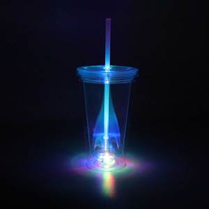 Bicchiere LED da 16 Oz per Feste, con Luci Lampeggianti, Bicchiere a Doppia Parete Illuminato - Product Image 4
